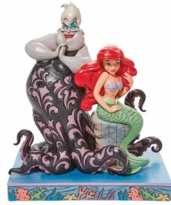 Enesco Jim Shore Disney Ariel And Ursula Figurine, 9.5"
