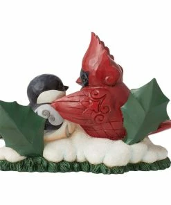 Enesco Jim Shore Highland Glen Cardinal And Chickadee Figurine, 4.33" -Department Store Shop Jim Shore Cardinal and Chickadee Figurine 6012868 02