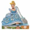 Enesco Jim Shore Disney Cinderella And Glass Slipper Figurine, 5.3"
