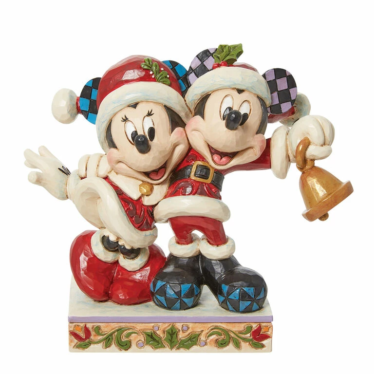 Enesco Jim Shore Disney Mickey And Minnie Santas Figurine, 6.69" 1 Enesco Jim Shore Disney Mickey And Minnie Santas Figurine, 6.69"
