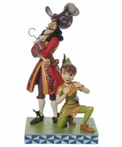 Enesco Jim Shore Disney Peter Pan And Captain Hook Figurine, 9.5"
