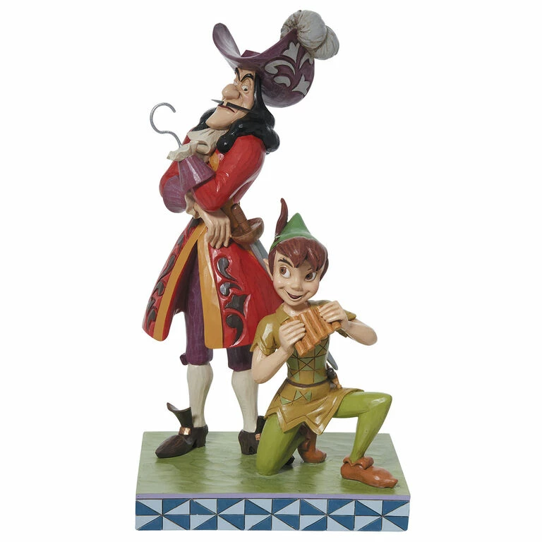 Enesco Jim Shore Disney Peter Pan And Captain Hook Figurine, 9.5" 1 Enesco Jim Shore Disney Peter Pan And Captain Hook Figurine, 9.5"