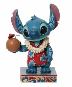 Enesco Jim Shore Disney Stitch In Hawaiian Shirt Figurine, 5"