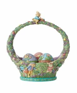 Enesco Jim Shore Egg Hunt Easter Basket Figurine, 9.25"