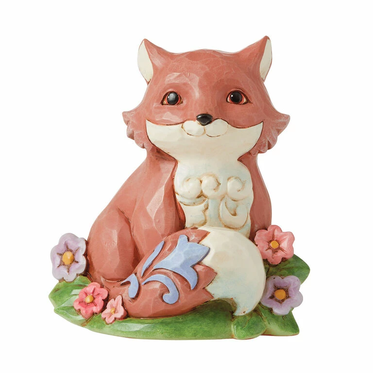Enesco Jim Shore Mini Fox Figurine, 3.75" 1 Enesco Jim Shore Mini Fox Figurine, 3.75"