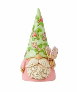 Enesco Jim Shore Gnome With Butterfly Figurine, 5.25"