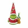 Enesco Jim Shore Grinch And Max Gnome Figurine, 6.5"