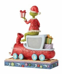 Enesco Jim Shore Grinch On Train Figurine, 8" -Department Store Shop Jim Shore Grinch on Train Figurine 6010776 02