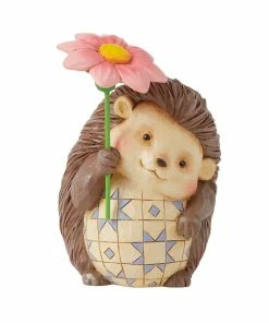 Enesco Jim Shore Mini Hedgehog Figurine, 4.25"