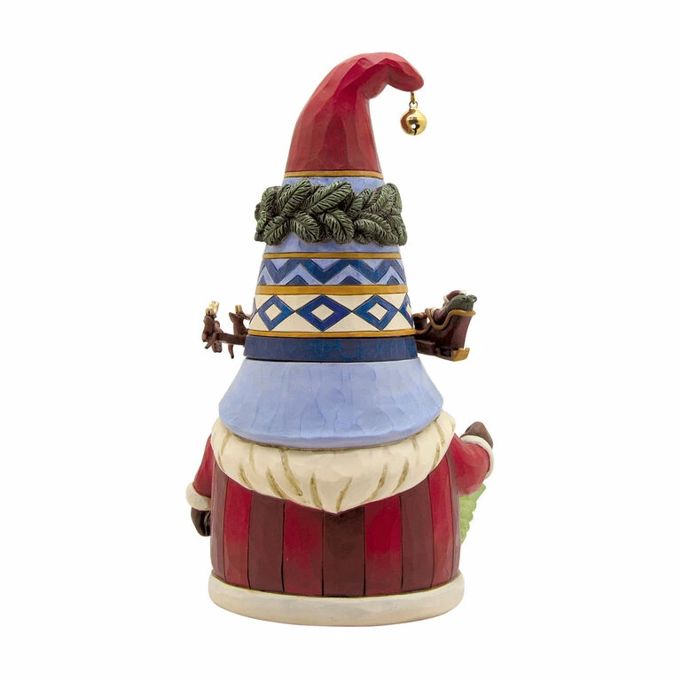 Enesco Jim Shore Gnome With Rotating Santa Sleigh Hat Figurine, 8.85" 2 Enesco Jim Shore Gnome With Rotating Santa Sleigh Hat Figurine, 8.85" - Image 2