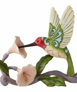 Enesco Jim Shore Hummingbird With Flower Figurine, 5.25"