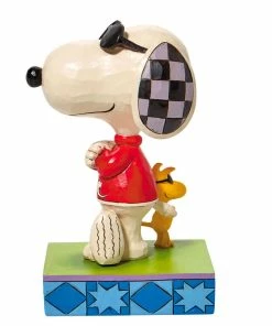 Enesco Jim Shore Peanuts Joe Cool & Woodstock Figurine, 5" -Department Store Shop Jim Shore Joe Cool Snoopy Woodstock Figurine 6010115 02