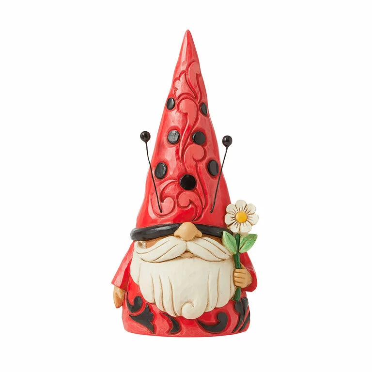 Enesco Jim Shore Ladybug Gnome Figurine, 6.5" 1 Enesco Jim Shore Ladybug Gnome Figurine, 6.5"
