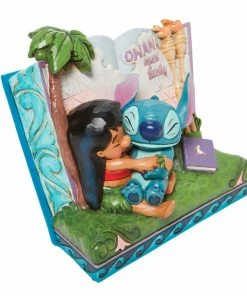 Enesco Jim Shore Disney Lilo & Stitch Storybook Figurine, 5.75" -Department Store Shop Jim Shore Lilo Stitch Storybook Figurine 6010087 02