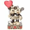 Enesco Jim Shore Disney Mickey And Minnie Heart Figurine, 7.25"