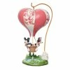 Enesco Jim Shore Disney Mickey And Minnie Heart Air Balloon Figurine, 10.75"