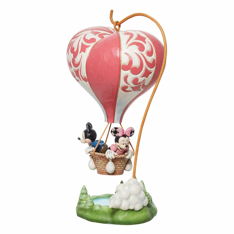 Enesco Jim Shore Disney Mickey And Minnie Heart Air Balloon Figurine, 10.75" 2 Enesco Jim Shore Disney Mickey And Minnie Heart Air Balloon Figurine, 10.75" - Image 2