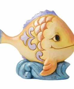 Enesco Jim Shore Mini Fish Figurine, 3.5"