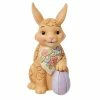 Enesco Jim Shore Floral Easter Bunny Mini Figurine, 3.6"