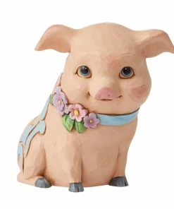 Enesco Jim Shore Mini Pig Figurine, 3.5"