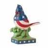 Enesco Jim Shore Patriotic Cardinal Figurine, 5"