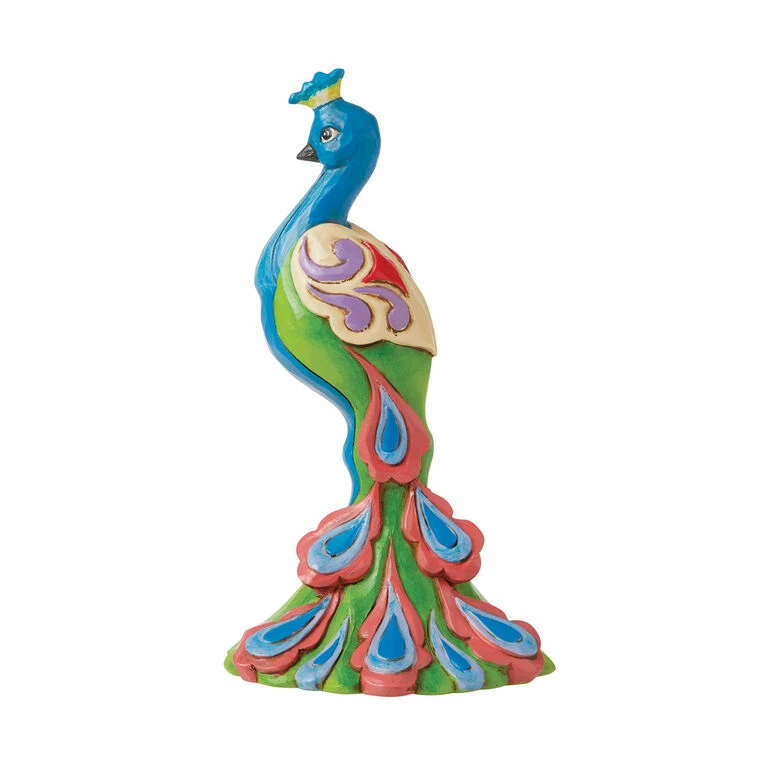 Enesco Jim Shore Mini Peacock Figurine, 5" 1 Enesco Jim Shore Mini Peacock Figurine, 5"