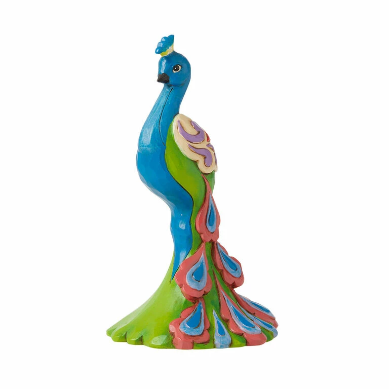Enesco Jim Shore Mini Peacock Figurine, 5" 2 Enesco Jim Shore Mini Peacock Figurine, 5" - Image 2