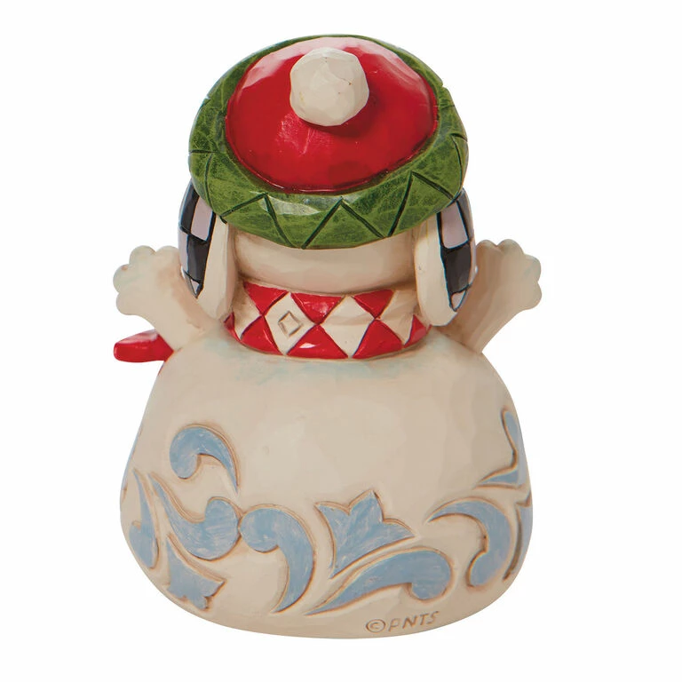 Enesco Jim Shore Peanuts Mini Snoopy Snowman Figurine, 3.5" 2 Enesco Jim Shore Peanuts Mini Snoopy Snowman Figurine, 3.5" - Image 2