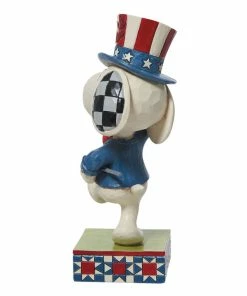 Enesco Jim Shore Peanuts Patriotic Snoopy Marching Figurine, 5.25" -Department Store Shop Jim Shore Peanuts Patriotic Snoopy Marching Figurine 6011949 02