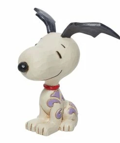 Enesco Jim Shore Peanuts Snoopy Batwing Ears Figurine, 3.22"