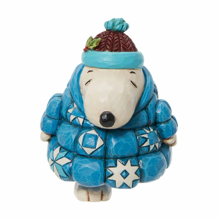 Enesco Jim Shore Peanuts Snoopy Puffer Jacket Mini Figurine, 3.3" 1 Enesco Jim Shore Peanuts Snoopy Puffer Jacket Mini Figurine, 3.3"