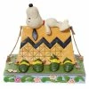 Enesco Jim Shore Peanuts Snoopy And Woodstock Camping Figurine, 6"