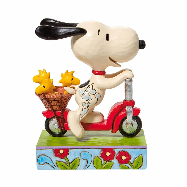Enesco Jim Shore Peanuts Snoopy On Scooter Figurine, 6.5" 1 Enesco Jim Shore Peanuts Snoopy On Scooter Figurine, 6.5"