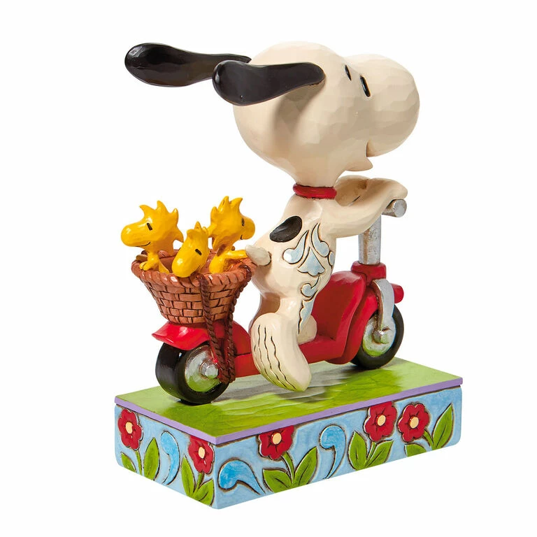 Enesco Jim Shore Peanuts Snoopy On Scooter Figurine, 6.5" 2 Enesco Jim Shore Peanuts Snoopy On Scooter Figurine, 6.5" - Image 2