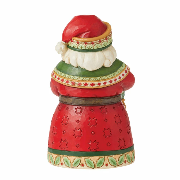 Enesco Jim Shore Pint-Sized Santa With Christmas Cookies Figurine, 5.1" 2 Enesco Jim Shore Pint-Sized Santa With Christmas Cookies Figurine, 5.1" - Image 2