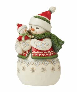 Enesco Jim Shore Pint-Sized Snow Mom And Snow Baby Figurine, 4.9"