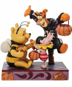 Enesco Jim Shore Disney Winnie The Pooh And Friends Halloween Figurine, 6.69"