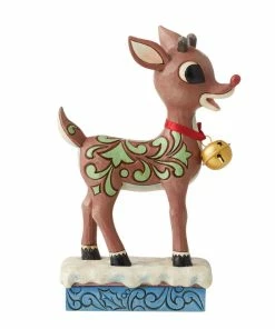 Enesco Jim Shore Rudolph With Jingle Bell Figurine, 7.28"