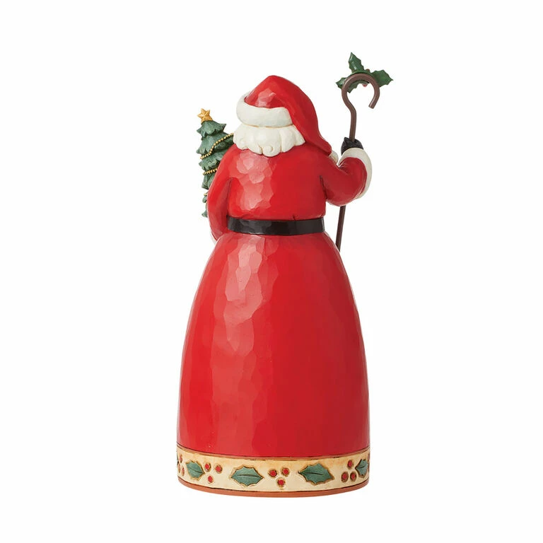 Enesco Jim Shore Highland Glen Santa With Tree And Staff Figurine, 9.25" 2 Enesco Jim Shore Highland Glen Santa With Tree And Staff Figurine, 9.25" - Image 2
