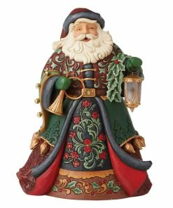 Enesco Jim Shore Collector Santa With Lantern Figurine, 14.02"