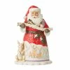 Enesco Jim Shore Santa With Birch Branch And Animals Figurine, 8.5"