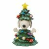 Enesco Jim Shore Peanuts Snoopy As Christmas Tree With Light Figurine, 5.5"
