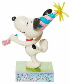 Enesco Jim Shore Peanuts Snoopy Birthday Dance Figurine, 5.25" -Department Store Shop Jim Shore Snoopy Birthday Party Figurine 6010116 02