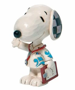 Enesco Jim Shore Peanuts Mini Snoopy Medical Professional Figurine, 3"