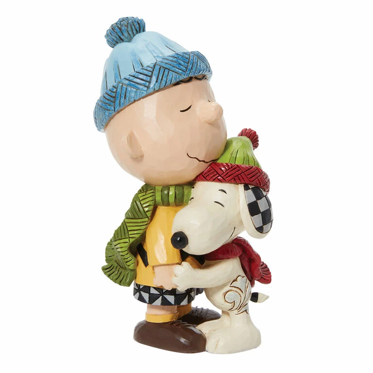 Enesco Jim Shore Peanuts Snoopy And Charlie Brown Hugging Figurine, 5.625" 2 Enesco Jim Shore Peanuts Snoopy And Charlie Brown Hugging Figurine, 5.625" - Image 2