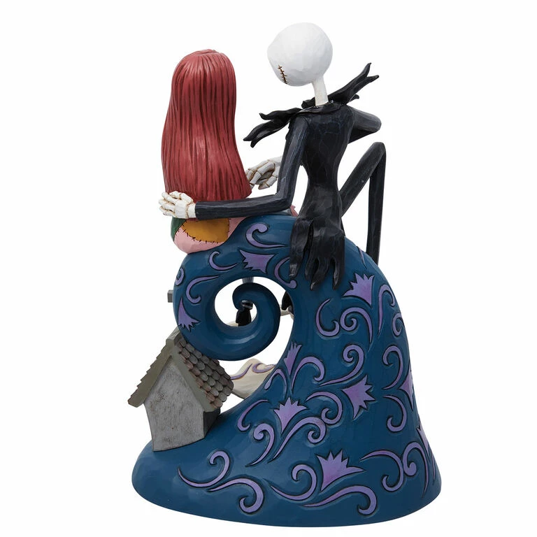 Enesco Jim Shore The Nightmare Before Christmas Jack And Sally On Hill Figurine, 8" 2 Enesco Jim Shore The Nightmare Before Christmas Jack And Sally On Hill Figurine, 8" - Image 2