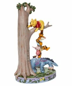 Enesco Jim Shore Disney Winnie The Pooh And Friends In Tree Figurine, 8.75"