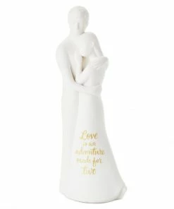 Hallmark Love Is An Adventure Embracing Couple Figurine, 8.75"