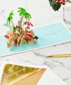 Hallmark Jolly Holidays Beach Santa 3D Pop-Up Christmas Card 11 Hallmark Jolly Holidays Beach Santa 3D Pop-Up Christmas Card -Department Store Shop Jolly Holidays Beach Santa 3D PopUp Christmas Card 1299IXC7394 04