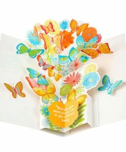 Hallmark 16" Joyful Butterflies Pop-Up Jumbo Birthday Card -Department Store Shop Joyful Butterflies Pop Up Birthday Card 1299CBG1010 02